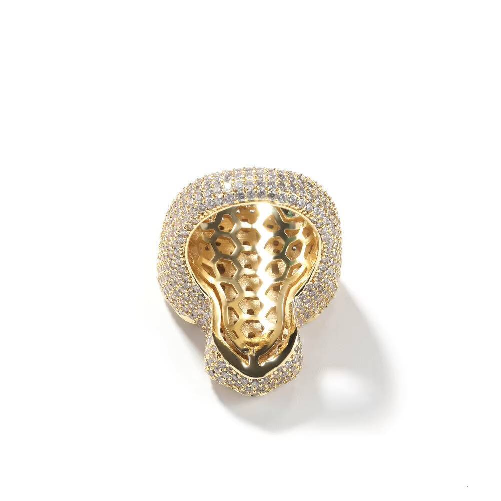 Cross Shape Diamond baguette Ring Rich Gold Tone Silver Plated Customized Size Crafted Sparkle Detail Bold Stylish Modern Hip