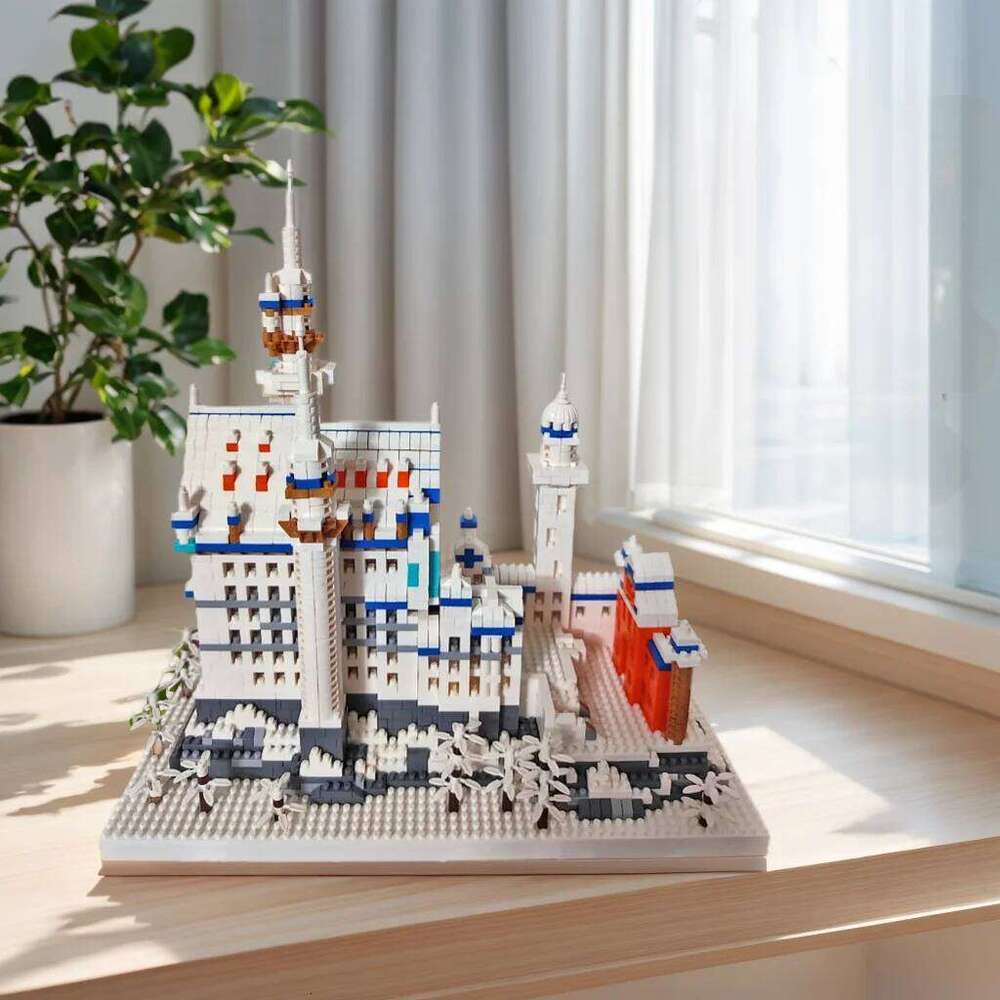 Germany Swan Stone Castle Micro Blocks Set, Famous World Architecture Model Creative Collection Building Toys for Adult Z260305