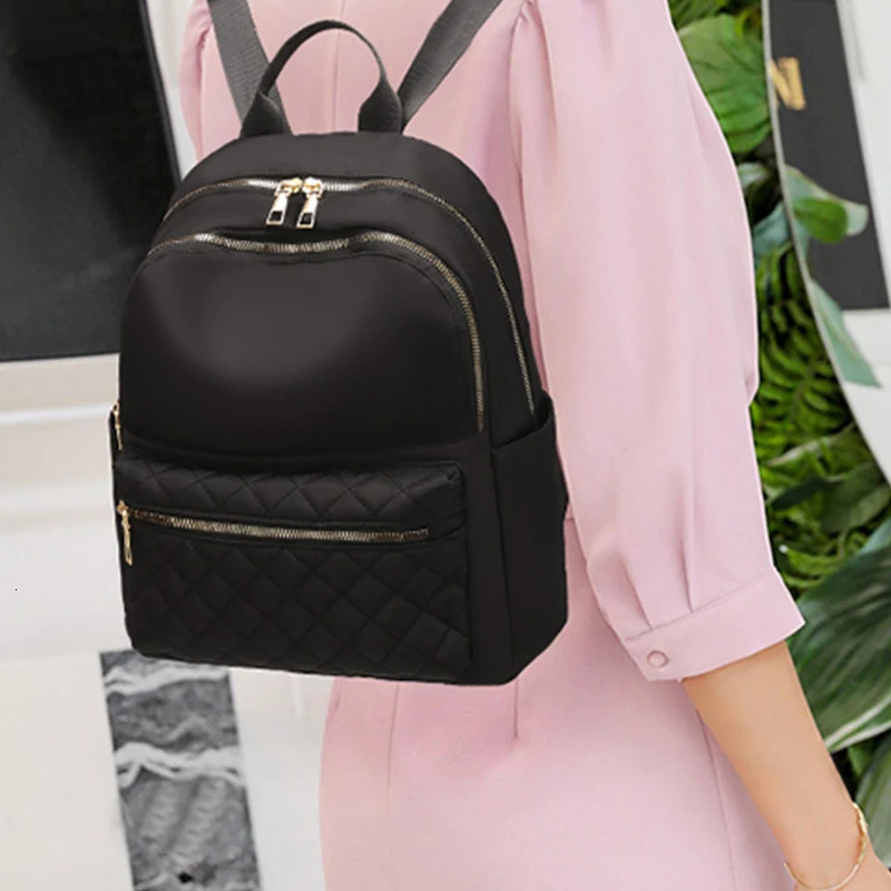 Mens and Womens Trendy Travel Oxford Cloth Small Backpacks Womens Versatile Canvas Bags School Bags260228