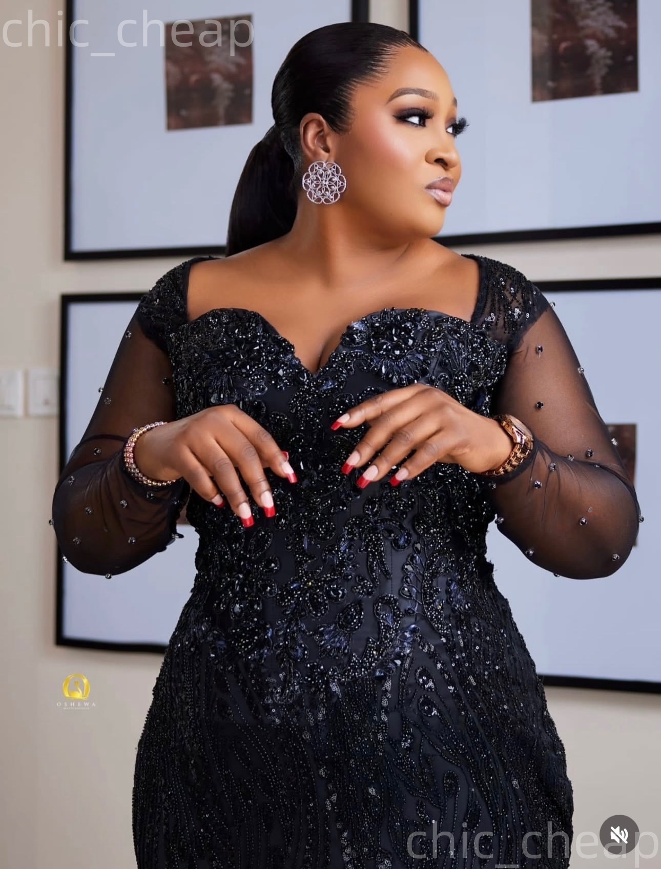 2026 plus size black mermaid mother of bride dresses beaded crystals sequined evening party mamas dress vintage 50s birthday wedding guest groom mothe