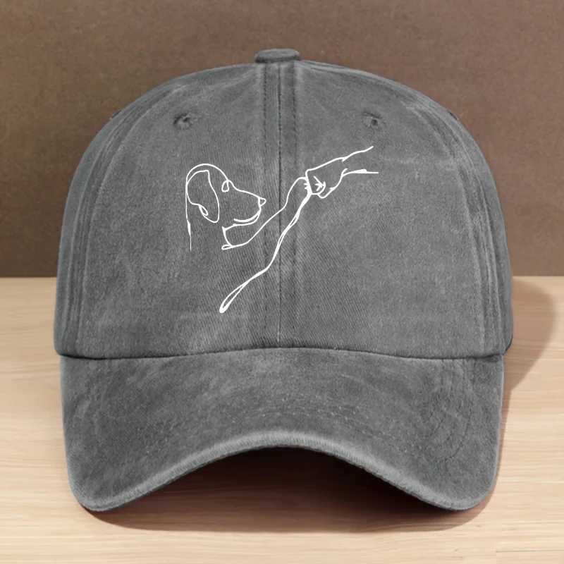 A Stylish Baseball Cap Featuring a Love Dog Pattern for Both Men And Women This Adjustable Trucker Hat Is Perfect for Outdoor S260306