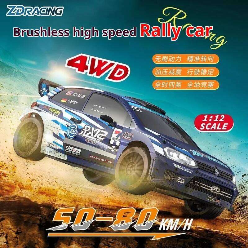 ZD RX12 1/12 RC Rally 6-Channel Electric High-Speed Brushless Four-Wheel Drive Racing Remote Control Car C260305