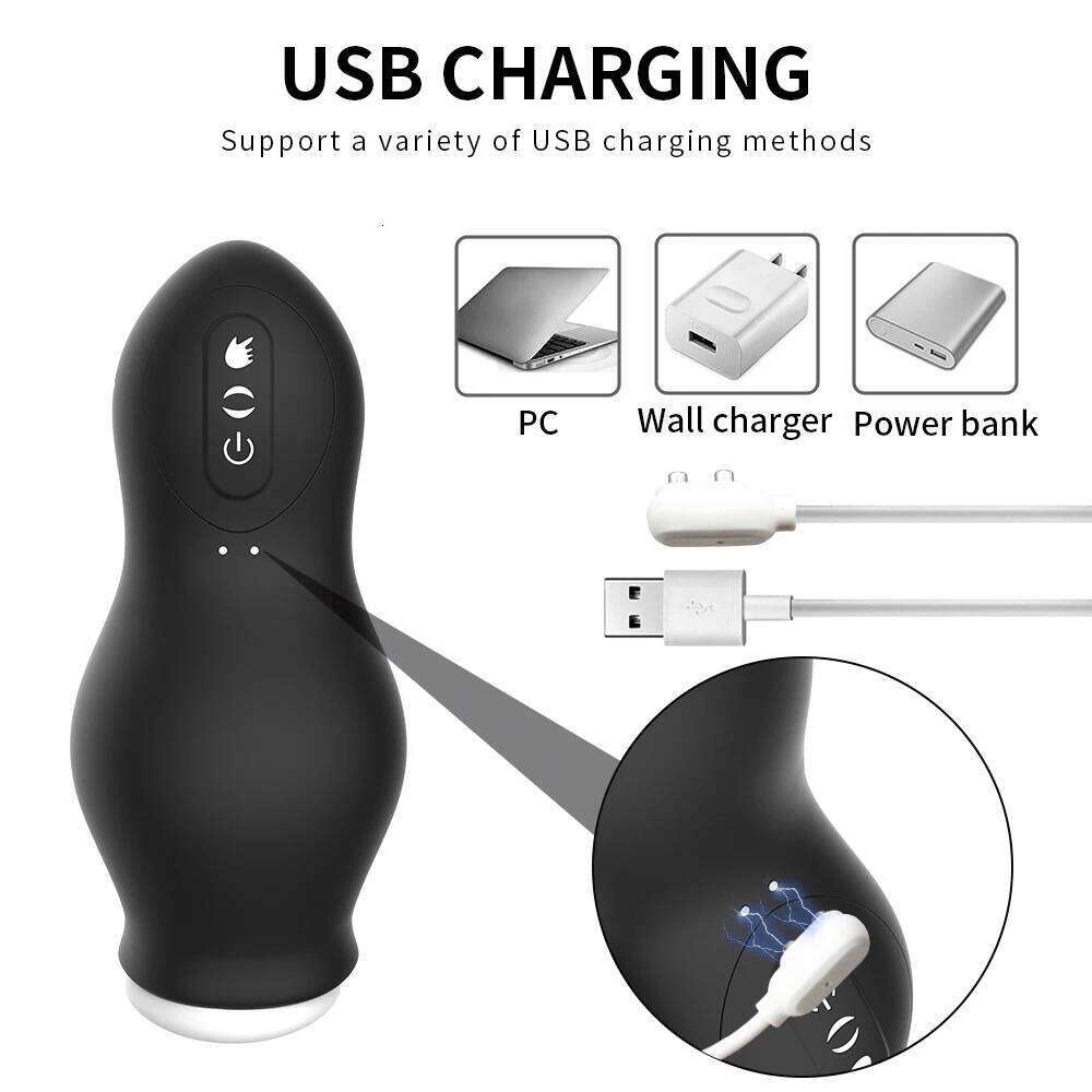 Automatic Masturbator Cup Waterproof Sucking Male Penis Pumps Blowjob Machine Pussy Glans Stimulator Vibration Adult Sex Toy W260305