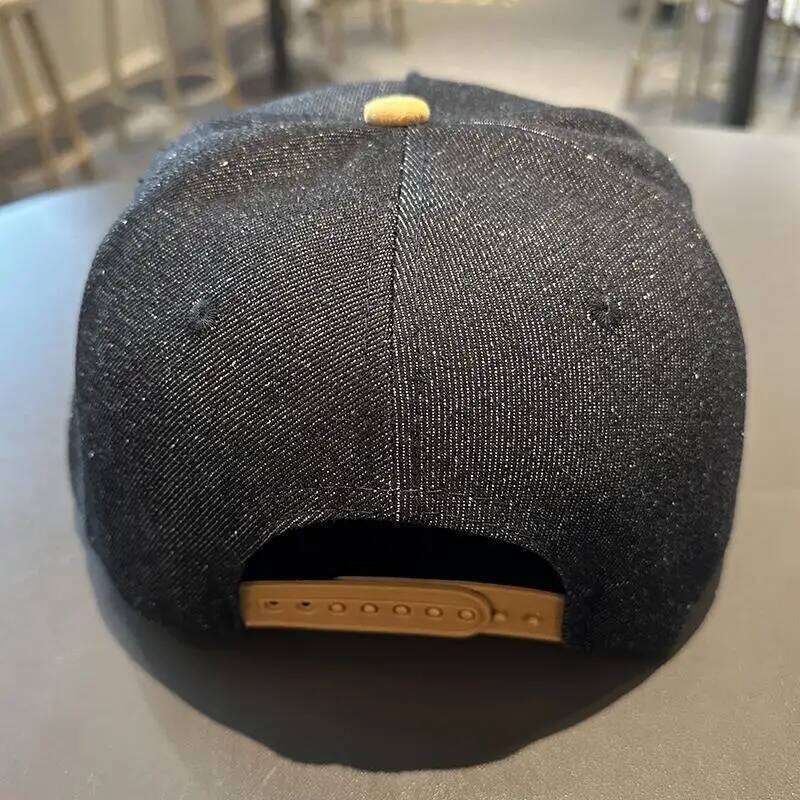 H Hip Hop Baseball Cap Flat Brim Men's and Women's Casual Street Dance Outdoor Couple Visor Hat Y260304