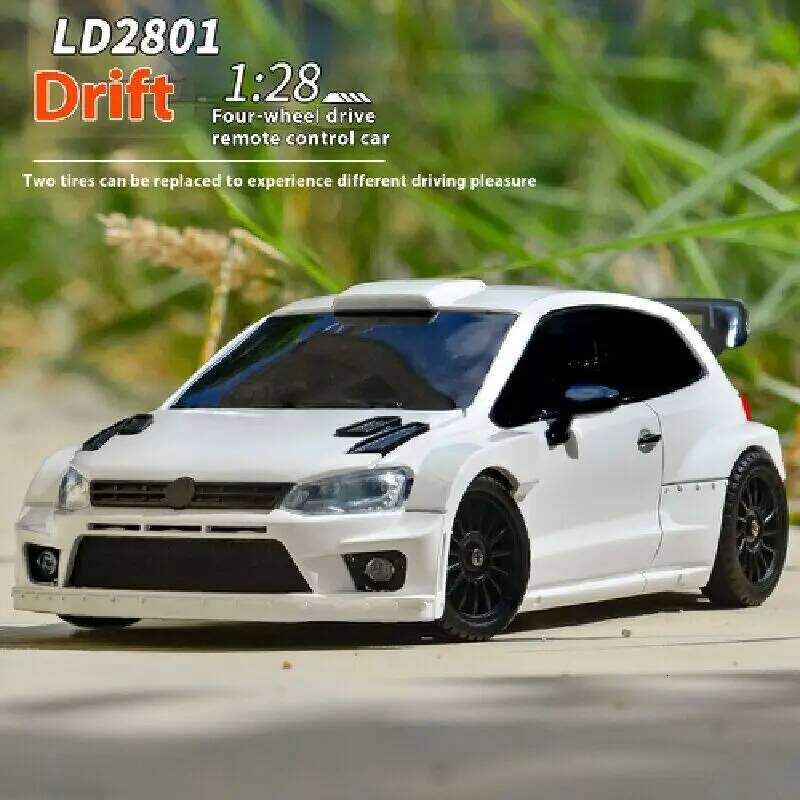 LD2801 RC Drift car 1:28 Race 2.4g Radio Control 4WD High-Speed Motor Vehicle Model Cars Toy for Christmas Gifts C260305
