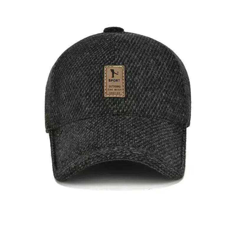 Cotton Men's Autumn And Winter Middle-Aged Dad Cloth Single Old Man Windshield Baseball Sun Hat Y260304