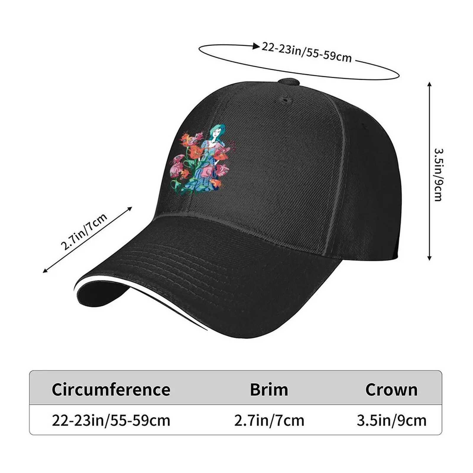 Woman and flowers from broken cups Baseball Cap Beach Outing Beach Bag Trucker Hat sailor cap for men Women Beach Fashion Mens S260306