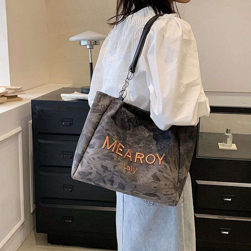 Denim Women S Large Capacity Class Commute Shoulder Tote Bag XIU LAI SI