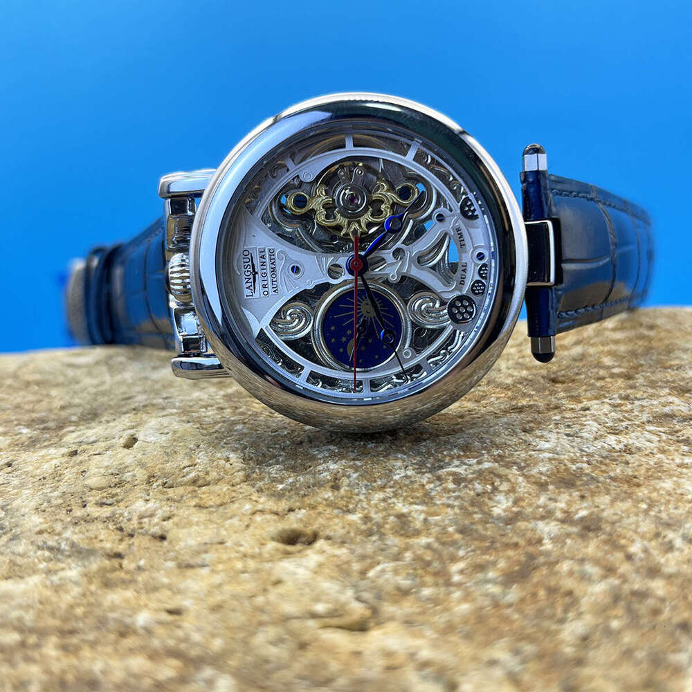 Kaleidoscope Retro Carved Movement Fully Automatic Mechanical Tourbillon Watch
