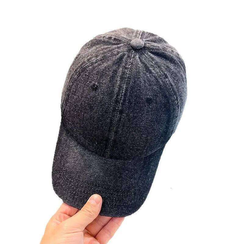 New Fashion Denim Baseball For Women Men Solid Color Adjustable Outdoor Sun Visors Hat Punk Hip Hop Dad Trucker Ponytail Cap Y260304