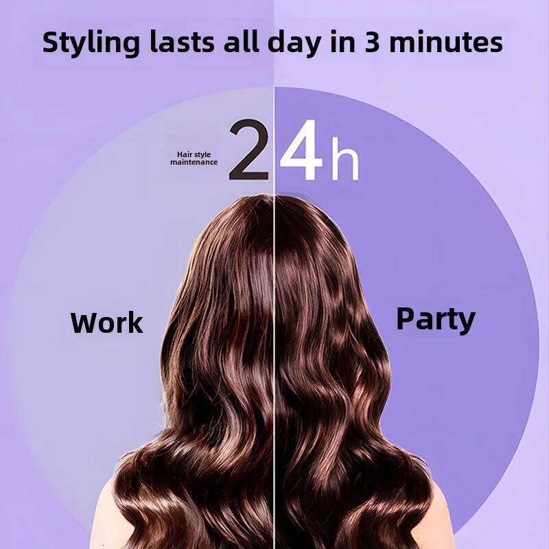 Rotating Negative Ion non Damaging Curling Iron Portable Hair Curler Automatic Shut-Off Anti-Scald 26Y0306