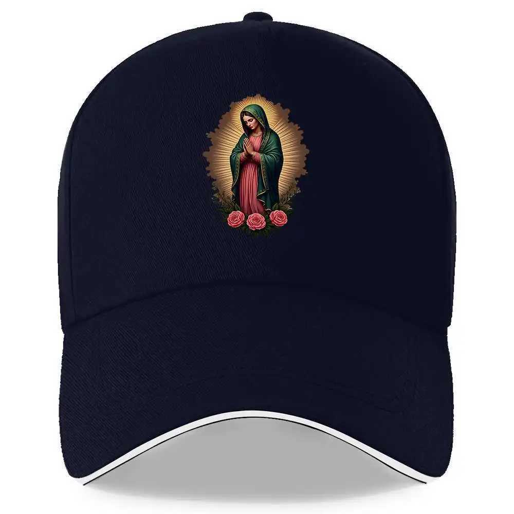 Our Lady of Guadalupe Baseball Cap Religious Print Polyester Casual Sport Hat for Unisex Adults Unisex S260306
