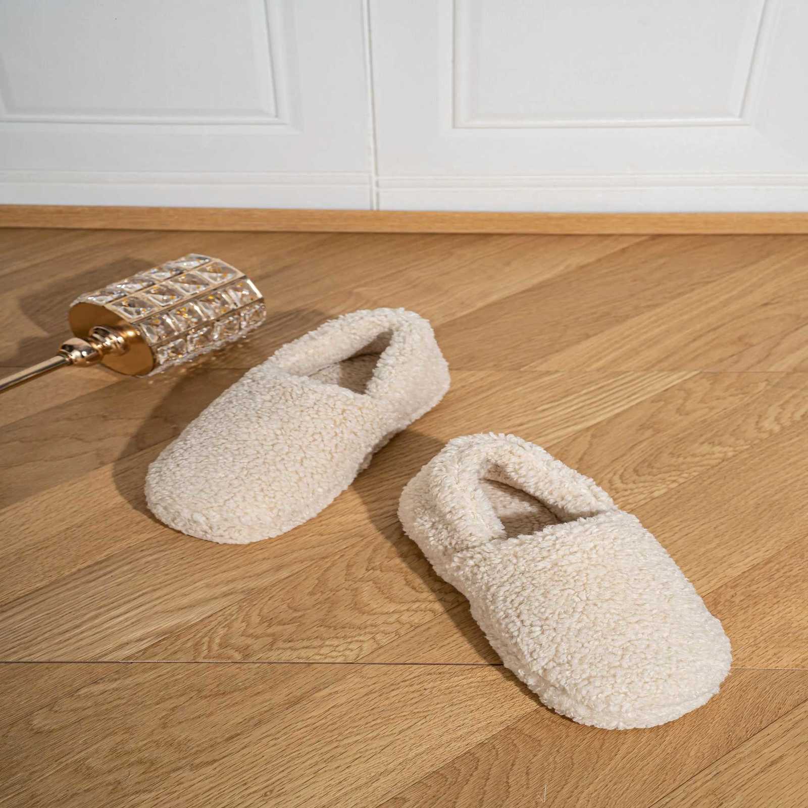 Mao Home Slippers Warm Foreign Trade Products for Girls Popular with Plush and Thickened Anti Cold Full Pack Heel Cotton Sl S260305