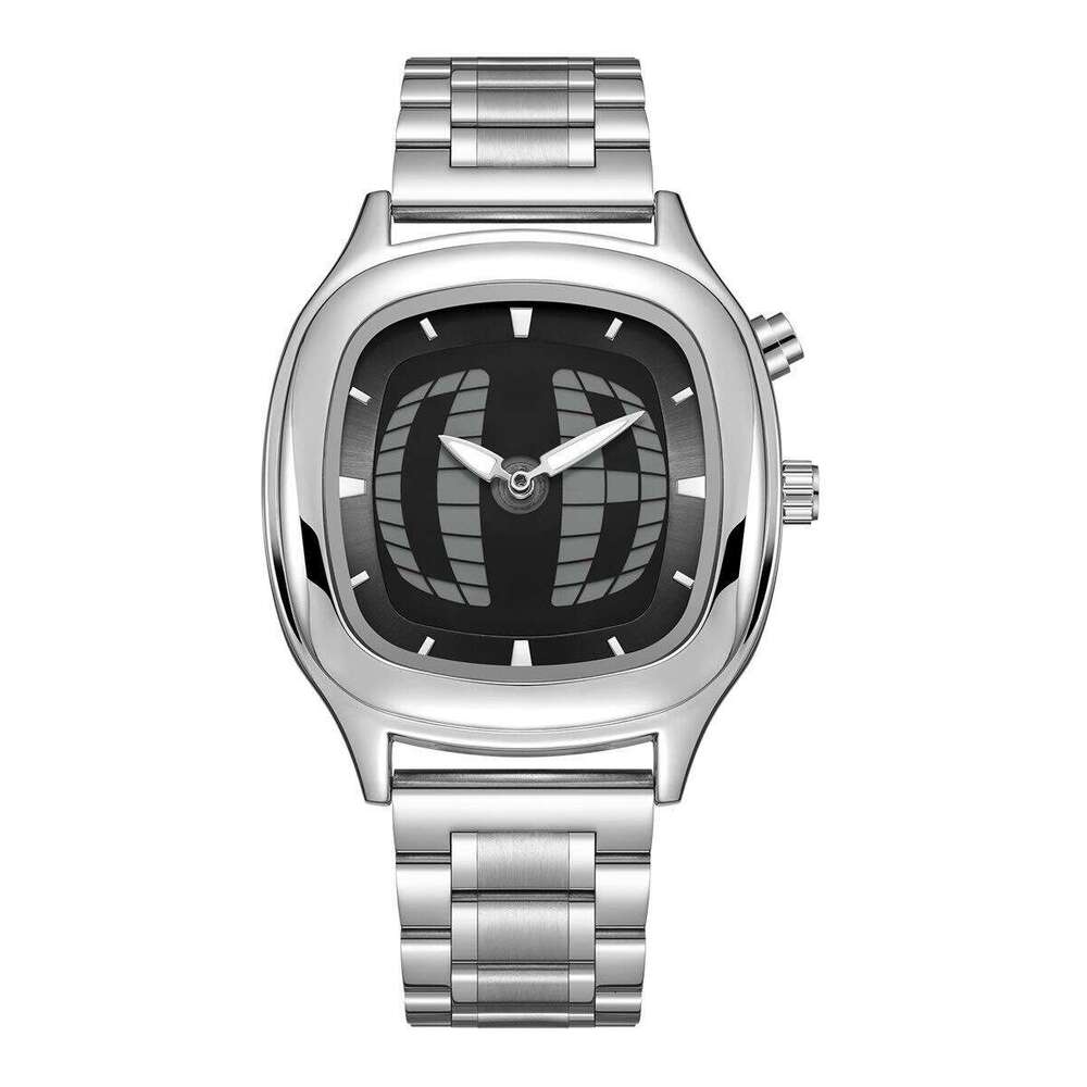 Kaleidoscope Retro Steel Band Deformable Digital Dynamic Unisex Watch