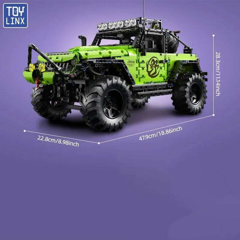 TOYLYNX DIY Moc Off-road Vehicle Building Blocks 1:8 Racing Car Model Toys Gift Children Adult Birthday Christmas Gifts Set Z260305