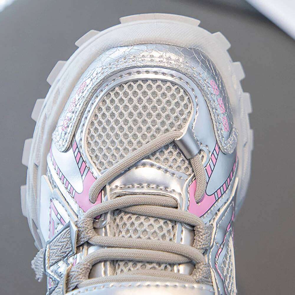 Trend Fashion Children's Sport PU Leather Breathable Kid's Sneakers Outdoor Boy's Girl's Running Shoes Teenager 26Y0304