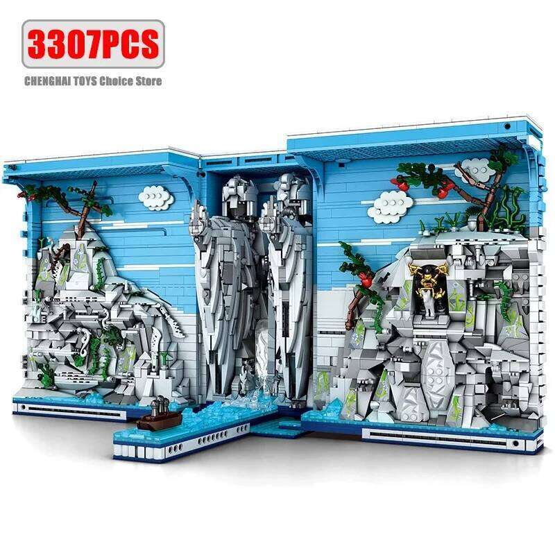 3307PCS Egypt Kingdom Bookend Building Blocks God Stone Statue Famous Landscape Model Bricks Kids Educational Toys Holiday Gifts Z260306
