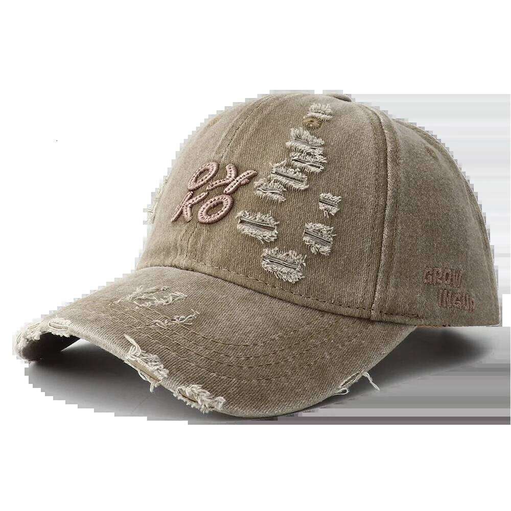 2025 New Retro Washed Cotton Baseball Cap Unisex Letter Embroidery Caps Adjustable Casual Outdoor Streetwear Sports Dad Hats Y260304