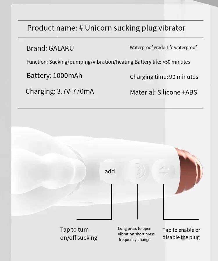 Female Masturbation Toy Sex Vibrator Unicorn Shaped Heating Dildo Machine Clitoris Sucker Massage Stick Sexshop Tools for Adults W260305