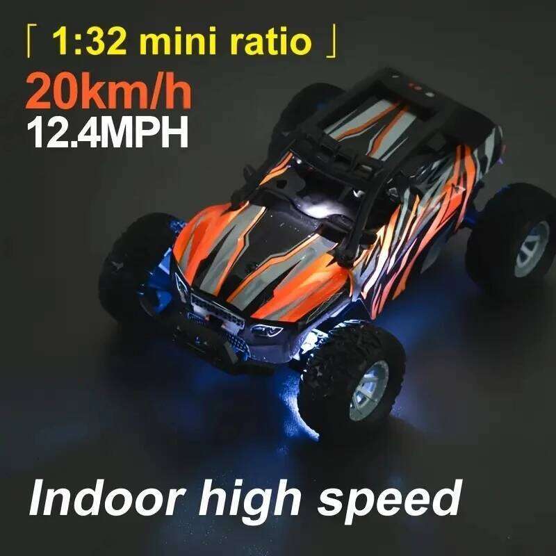 1:32 Scale High-Speed RC Off-Road 20km/h Top Speed, 2.4Ghz, All-Terrain, Electric Toy Car with LED Lights - Ideal Christma C260305