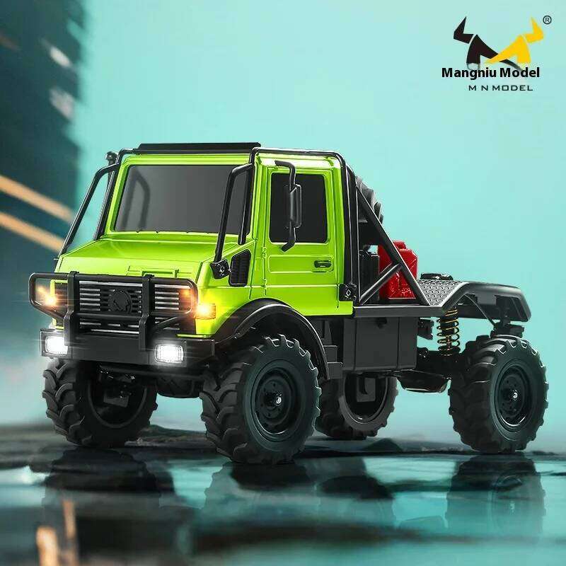 Unimog MN333 1/18 RC Cars High-torque Full-scale Four-wheel Drive Off-road Climbing Car Model Remote Control Toy 2 Batteries C260305