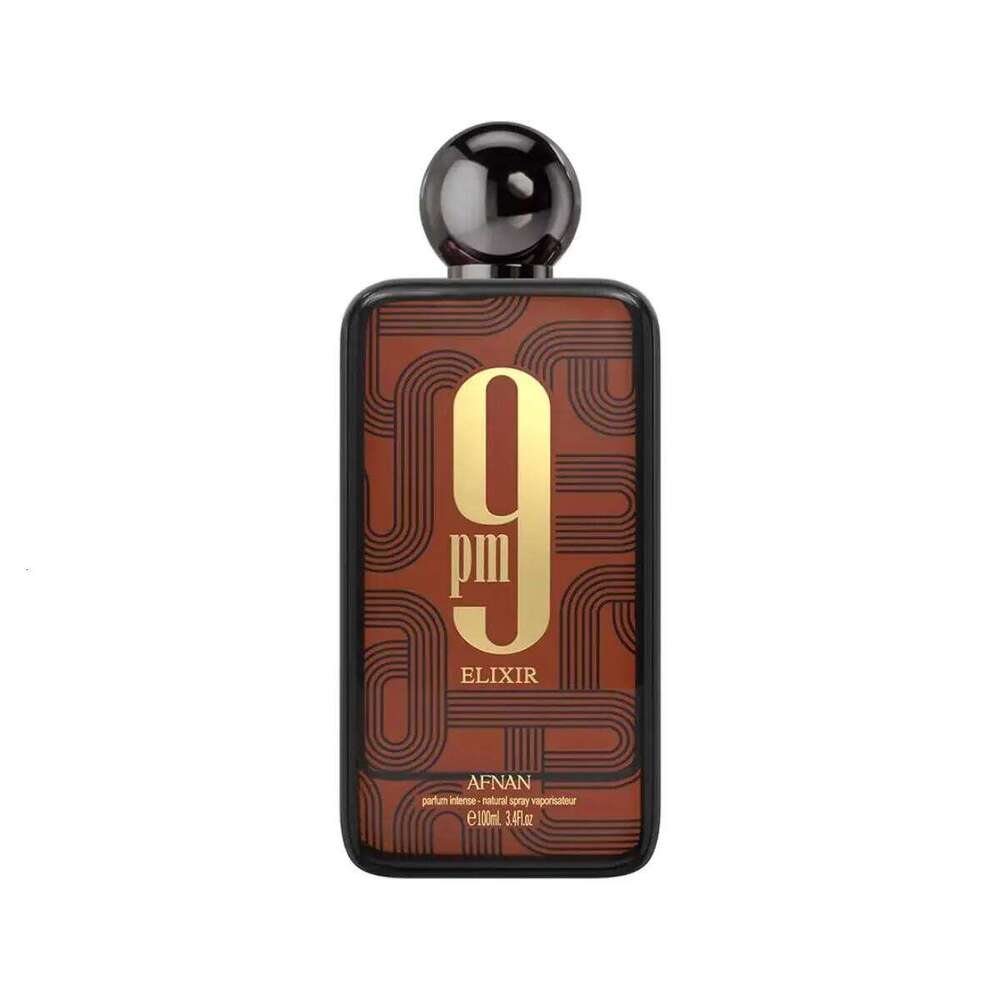 9PM Elixir Eau De Parfum Warm Spicy Leather Fragrance with Nutmeg Cardamom Vanilla Long Lasting Perfume Evening Sensual Scent 26H0306