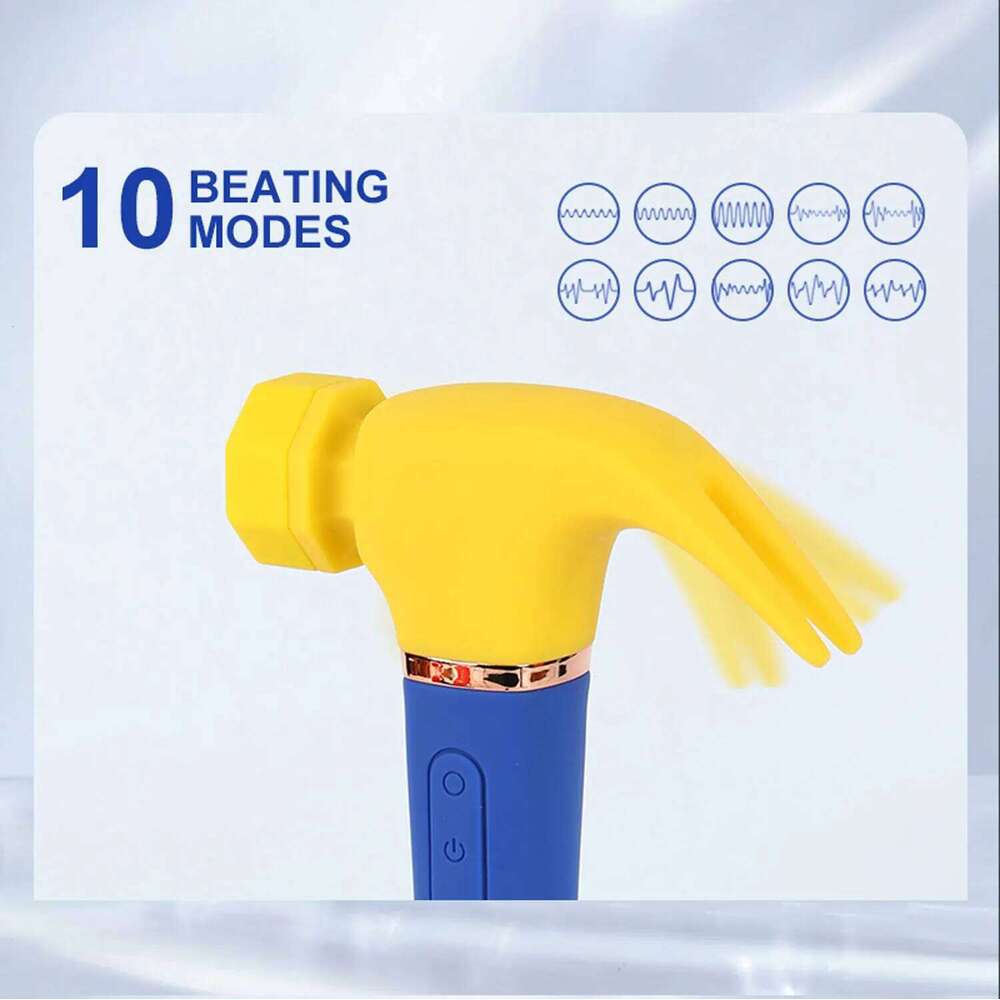 Multifunctional Hammer Vibrator G Spot Stimulation Sex Machine Waterproof Nipple Clitoris Sucking Female Masturbator Rechargable W260305