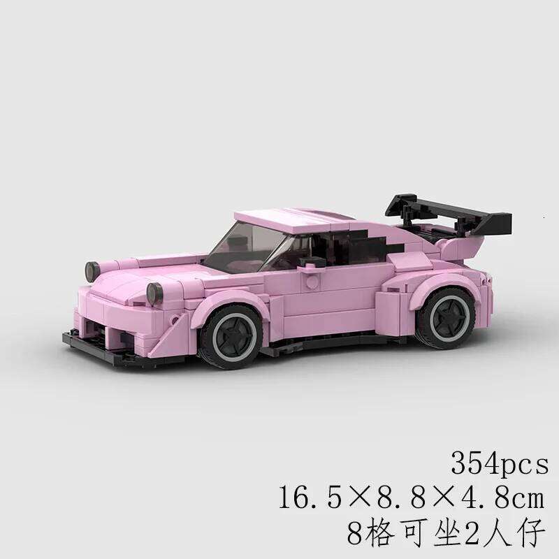 911turbo Block MOC Black Bird 930 Turbo Building Blocks Car Championed Racing Z260305