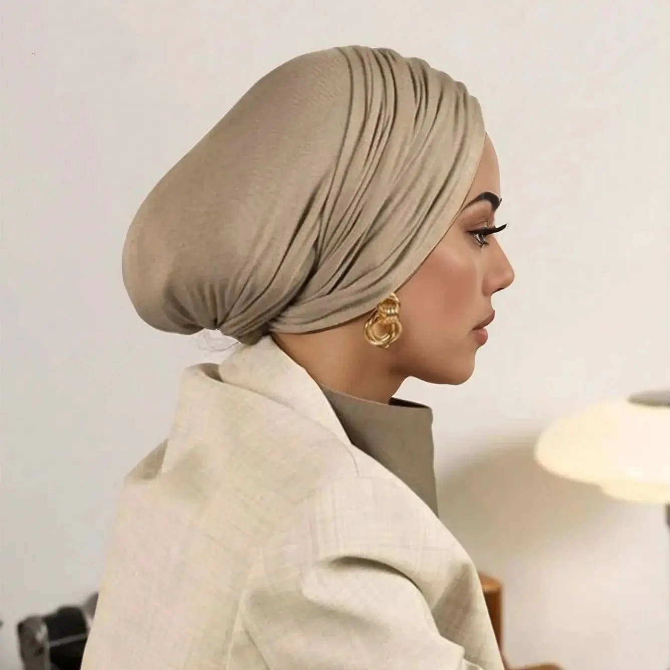 Muslim Solid Underscarf Caps Modal Instant Hijab Cotton Stretch Turban Cap Islamic Underscarf Bonnet Headscarf Headband 260304