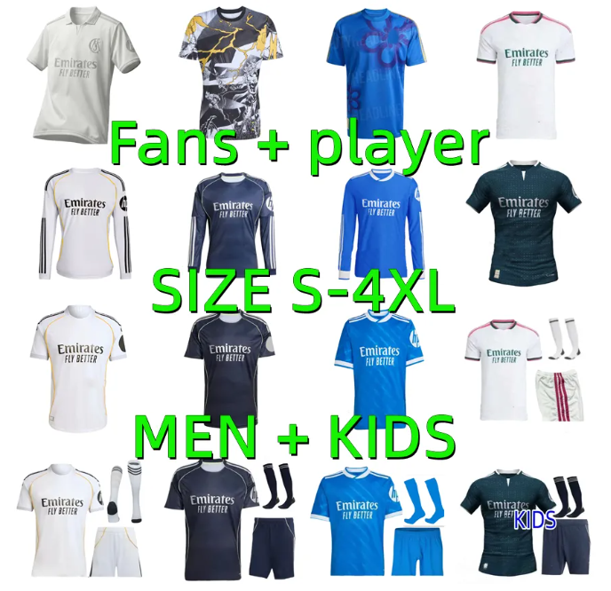 2026 2027 BELLINGHAM VINI JR Reals Madrid soccer Jerseys 25 26 27 Player version MBAPPE RODRYGO CAMAVINGA VALVERDE TRENT 125th anniversary Football Shirt Kids mens