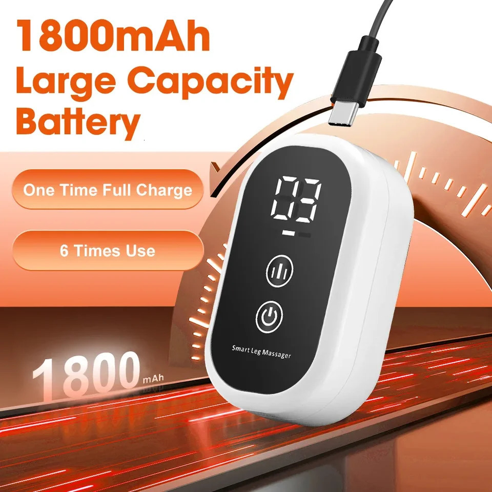 Electric Leg Massager Wireless Rechargeable Air Compression Calf Massage Relax Leg 3 Modes 360 Air Pressure Air Bag Leg Massage 260304