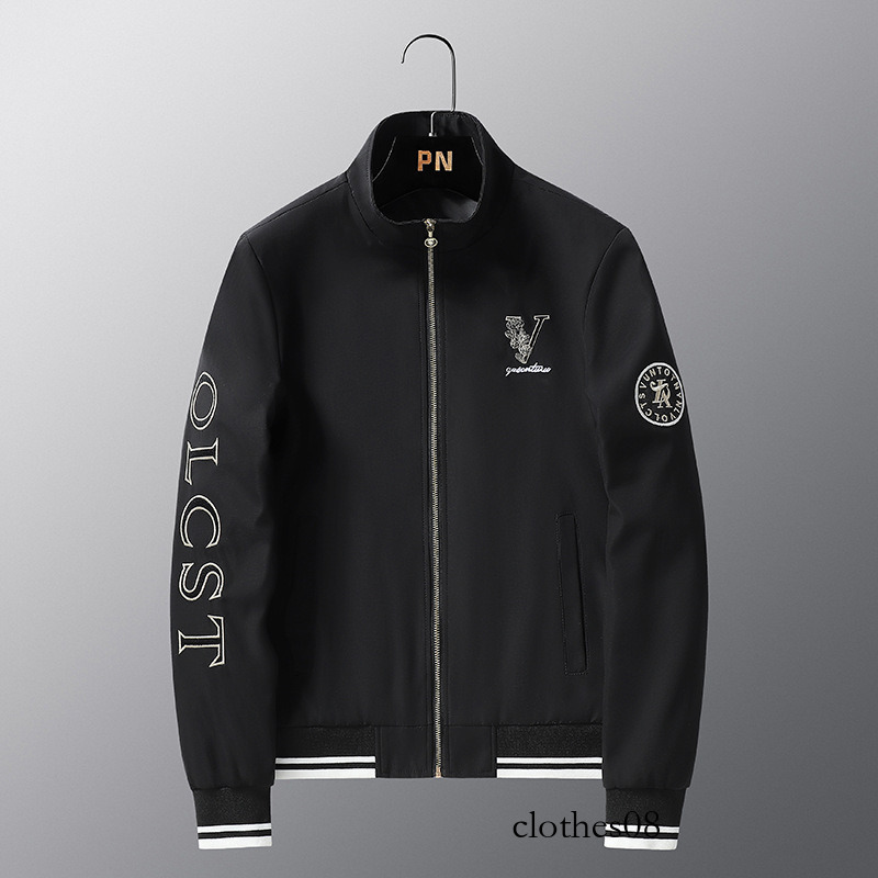 European Trendy Brand Embroidered Men Letter Embroidery Baseball Jacket Fashionable Luxury Autumn Winter Quality Men's Clothing