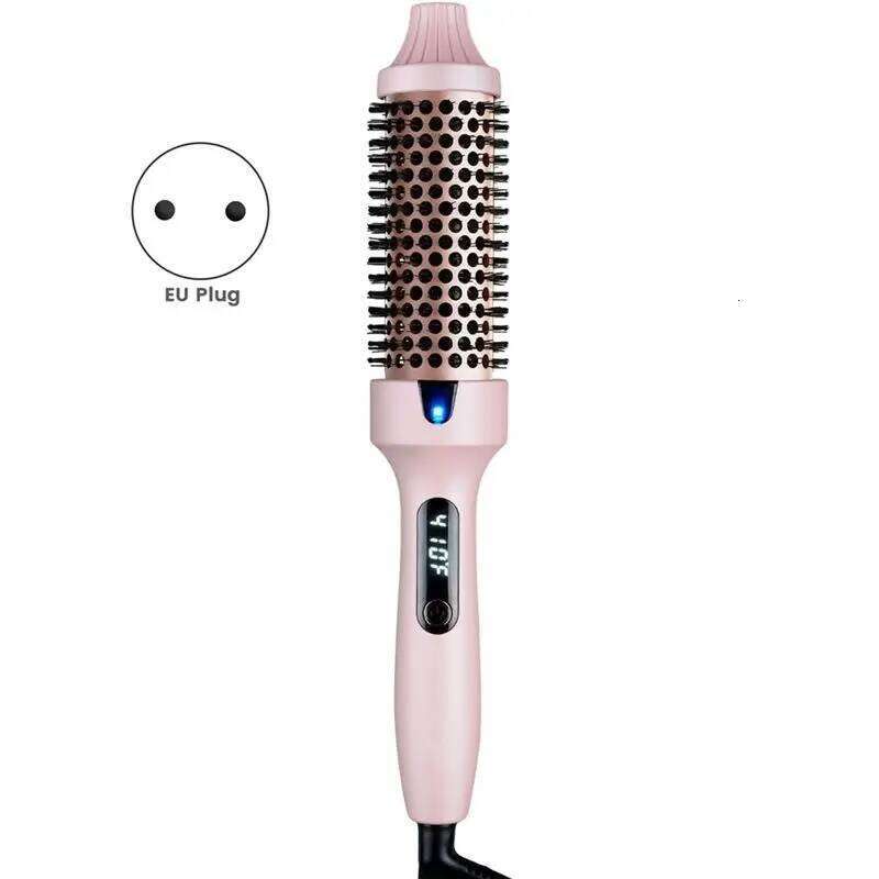 A04V Brush, Negative Ionic Heated Thermal Round Brush For Blowout Look, Curling & Straightener EU Plug 26Y0306