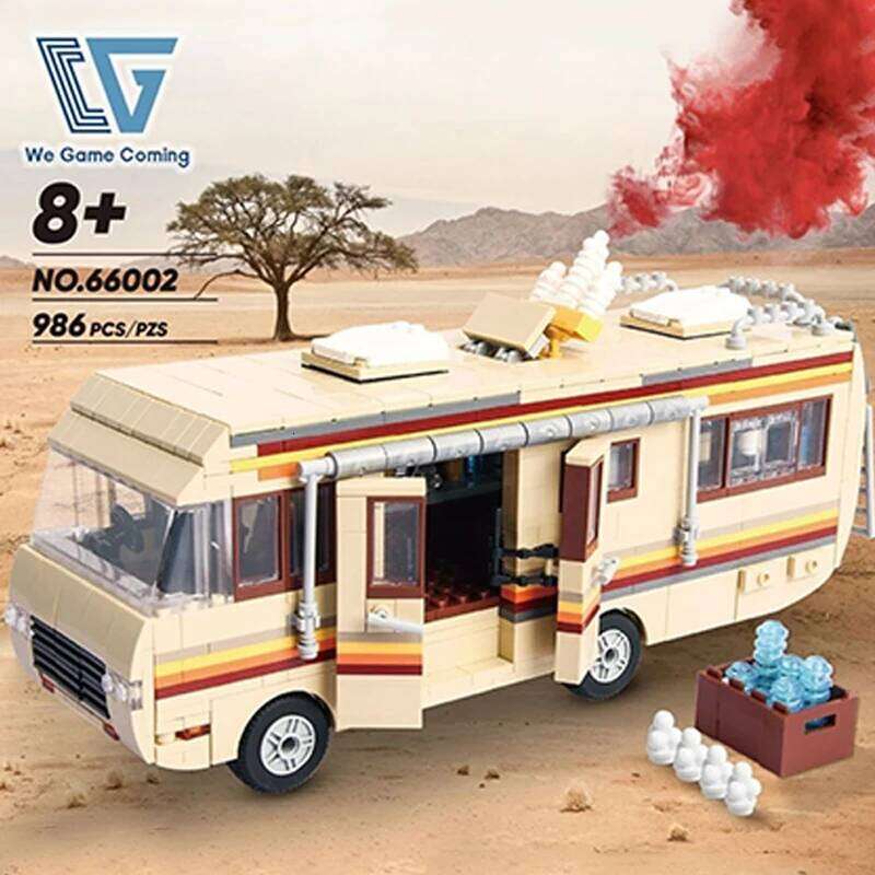 986PCS Technology Breaking Bad Building Blocks Movie Game Bus Vehicle Collect Model Brick DIY Puzzle Toys for Boy Christmas Gift Z260305