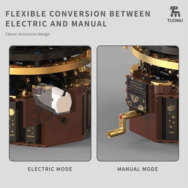 Electric solar system Model building blocks Space Exploration Learning equipment Assembling toy rotatable gift for child student Z260305