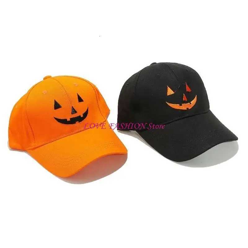 Pumpkin Baseball Hat for Kids Adult Festival Props Hat Halloween Street Wear Hat Y166 S260306