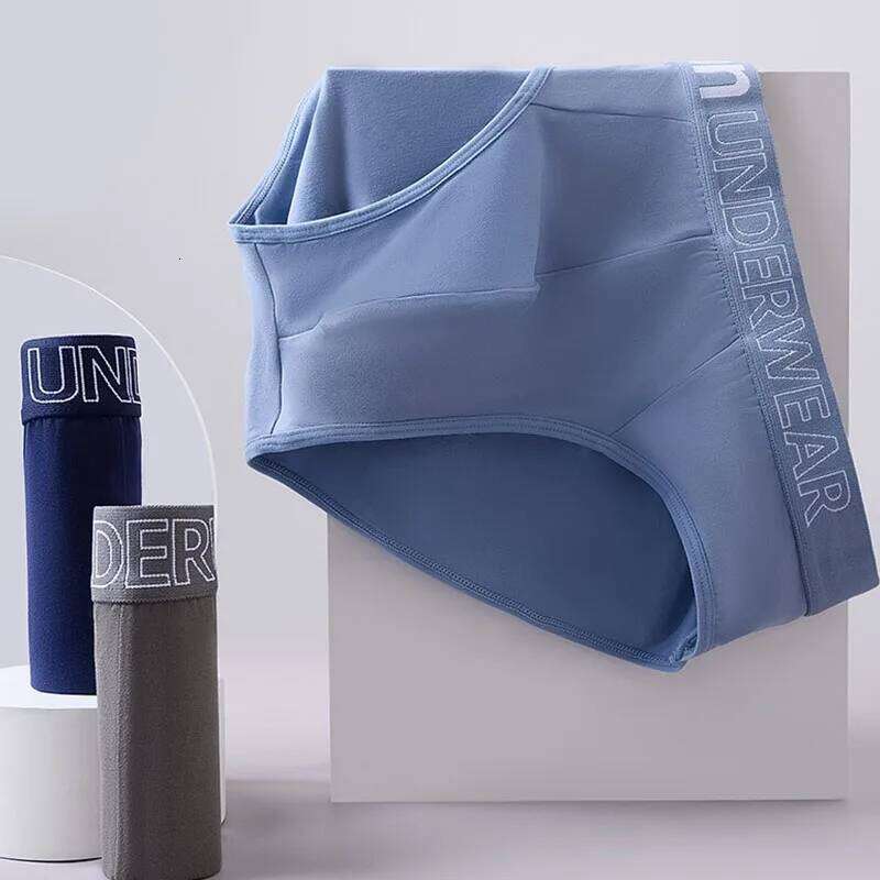 3 Pcs/Lot Men's Letter Briefs Underwear Comfortable Panties Shorts Sexy Gifts for Man Underpants