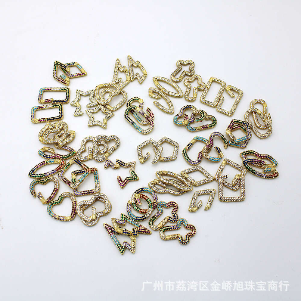 Cross-Border New Hot-Selling Electroplated Micro-Inlaid Semi-Finished Cuban Chain Necklace Pendant Manufacturer Wholesale High Quality/Piece