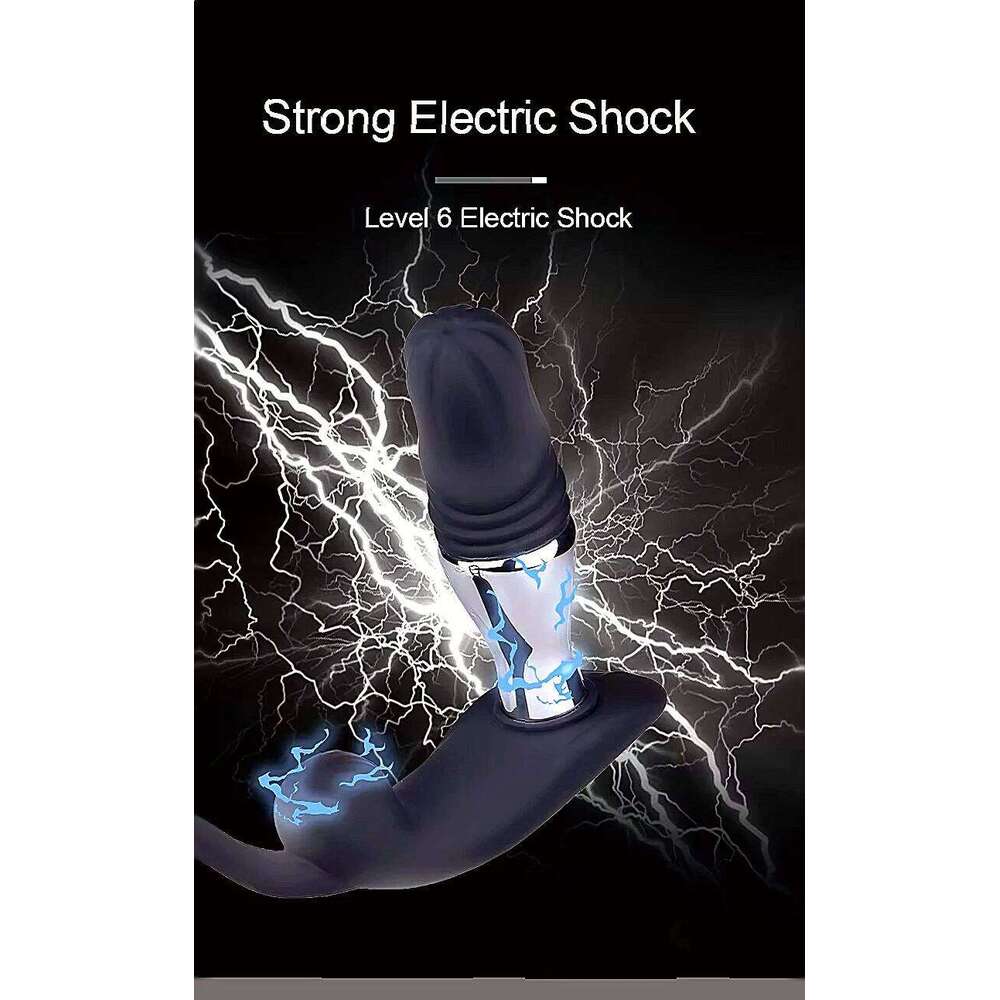 Prostate Massager With Vibrating Electric Shock Features Remote Control Stretching Anal Stimulator For Male Masturbation Toys W260305