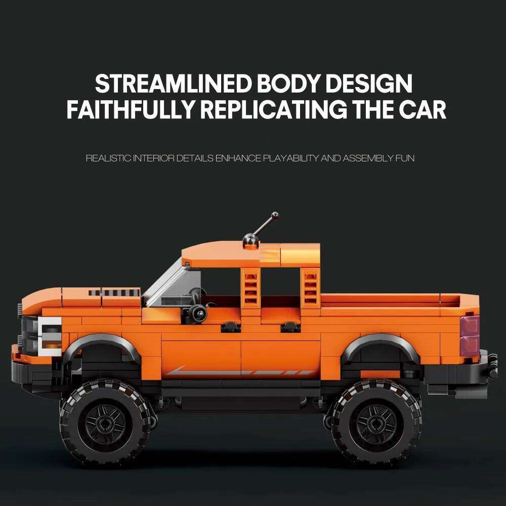 423PCS Pickup Truck Building Blocks City Freight Car Model Bricks Desktop Decoration Educational DIY Toys For Kids Holiday Gifts Z260305