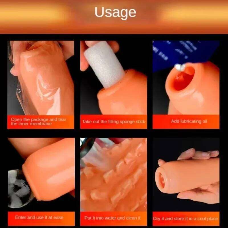Masturbation Cup for Men Male Exercise Penis Massage Sexy Pocket Pussy Blowjob Toy Vagina Delay Exerciser Soft Adult Goods 18+ W260305
