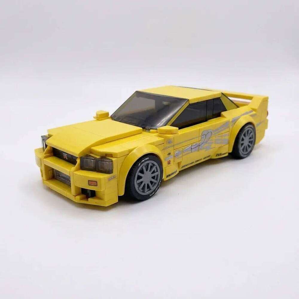 PolaDeer 241PCS MOC DIY Leon's Skyline R33 Racing Custom Assembled Building Blocks Educational Toys Holiday Gift Passion Z260306