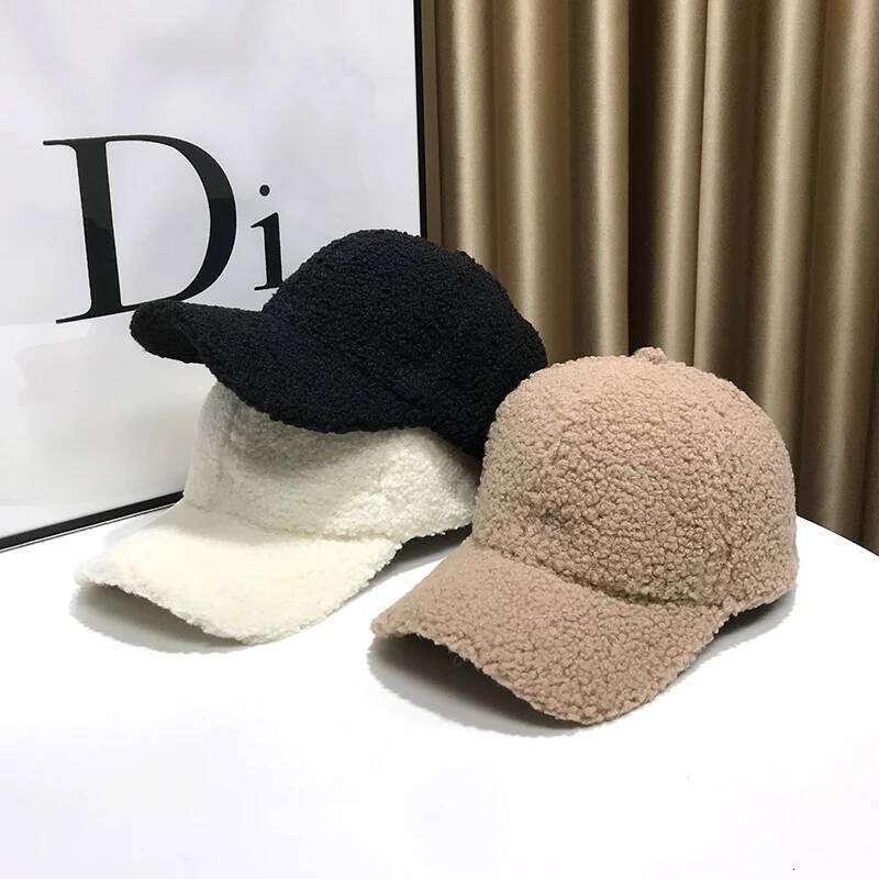 Winter Hats For Women Caps Plush Thickened Warm Baseball Cap Female Casual Solid Color Fashion Design Outdoor Y260304