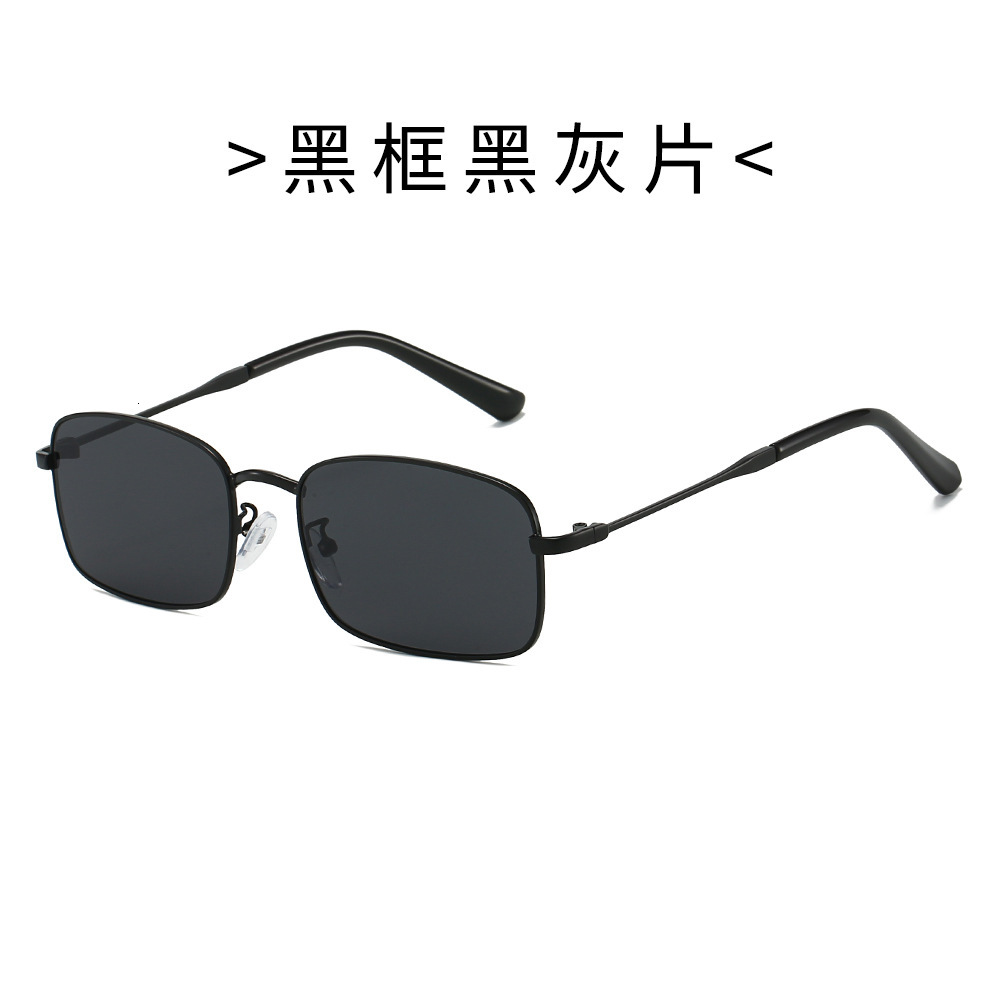 Free Shipping Eyewear New European and American Trendy for Fishing, Sun Protection, Black Metal Glasses, Men's Sunglasses Wholesale