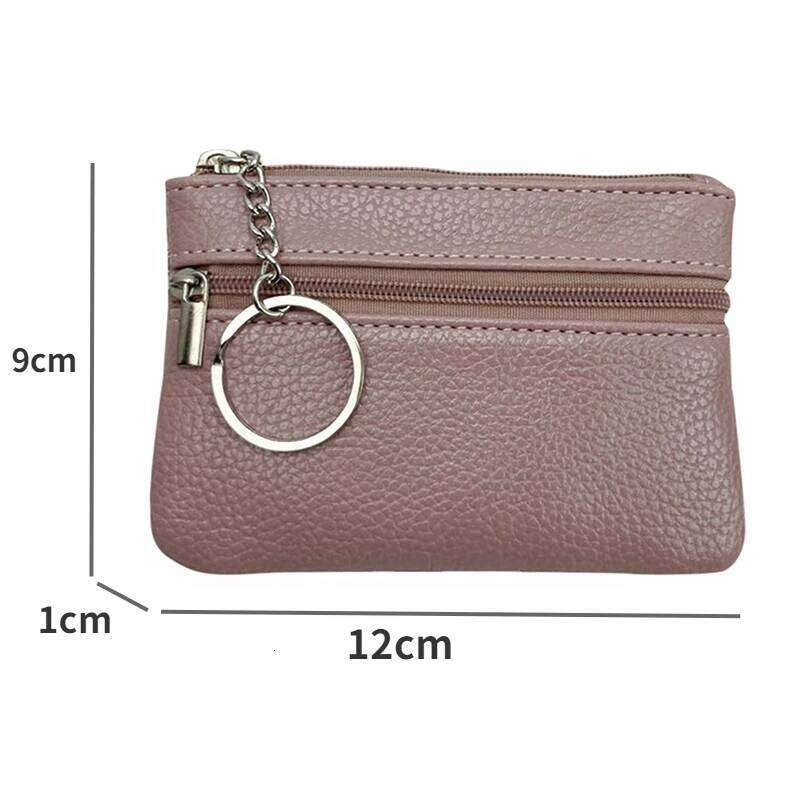 PU Leather Coin Purses Women's Small Change Money Bags Pocket Wallets Key Holder Case Mini Functional Pouch Zipper Card Wallet C260304