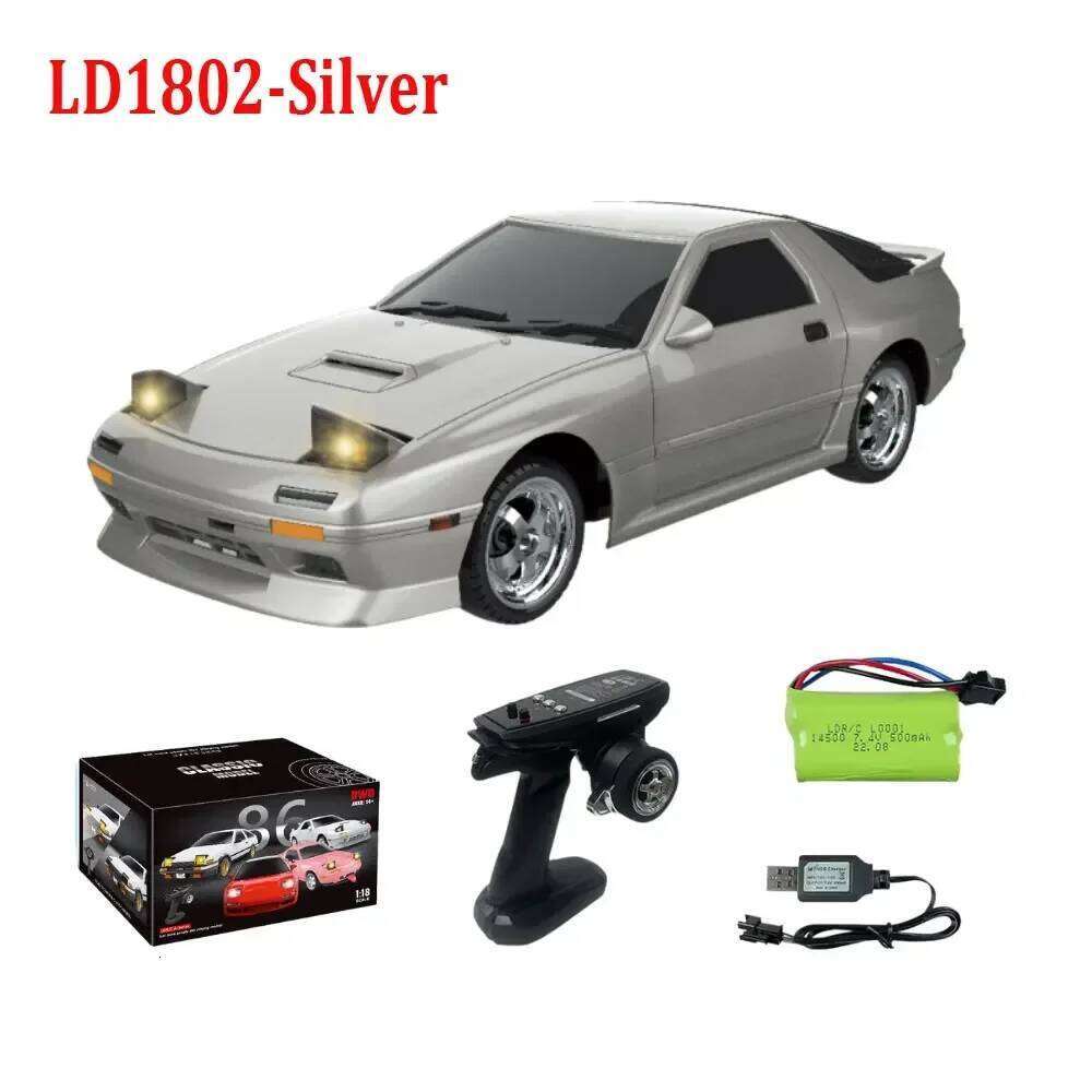 LDRC LD1803 NXS 1/18 2WD Drift Car RTR 2.4G ESP Gyroscope LED Lights Full Scale Controlled Model Toys C260305