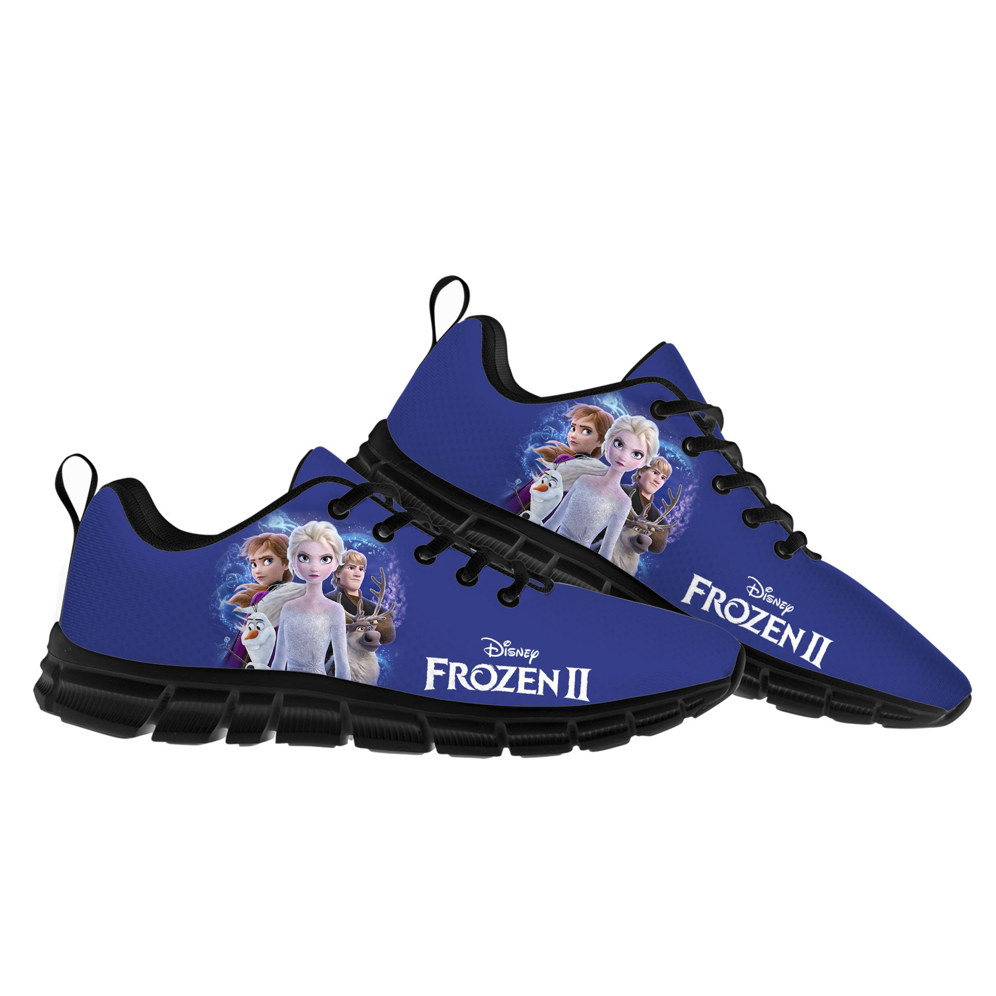 Elsa Anna Sports Shoes Man Woman Boys Girls Disney Cartoon Frozen Decorate Sneakers Design Your Photo Logo Text Walking Shoes Walking Shoes Custom Sho