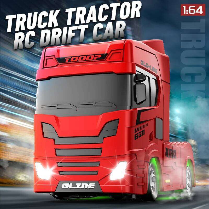 1:64 Mini Drift RC Truck Head 4WD Full Proportional Control 15KM/H High-Speed 2-Speed Type-C Charging for kids Birthday Gift C260305