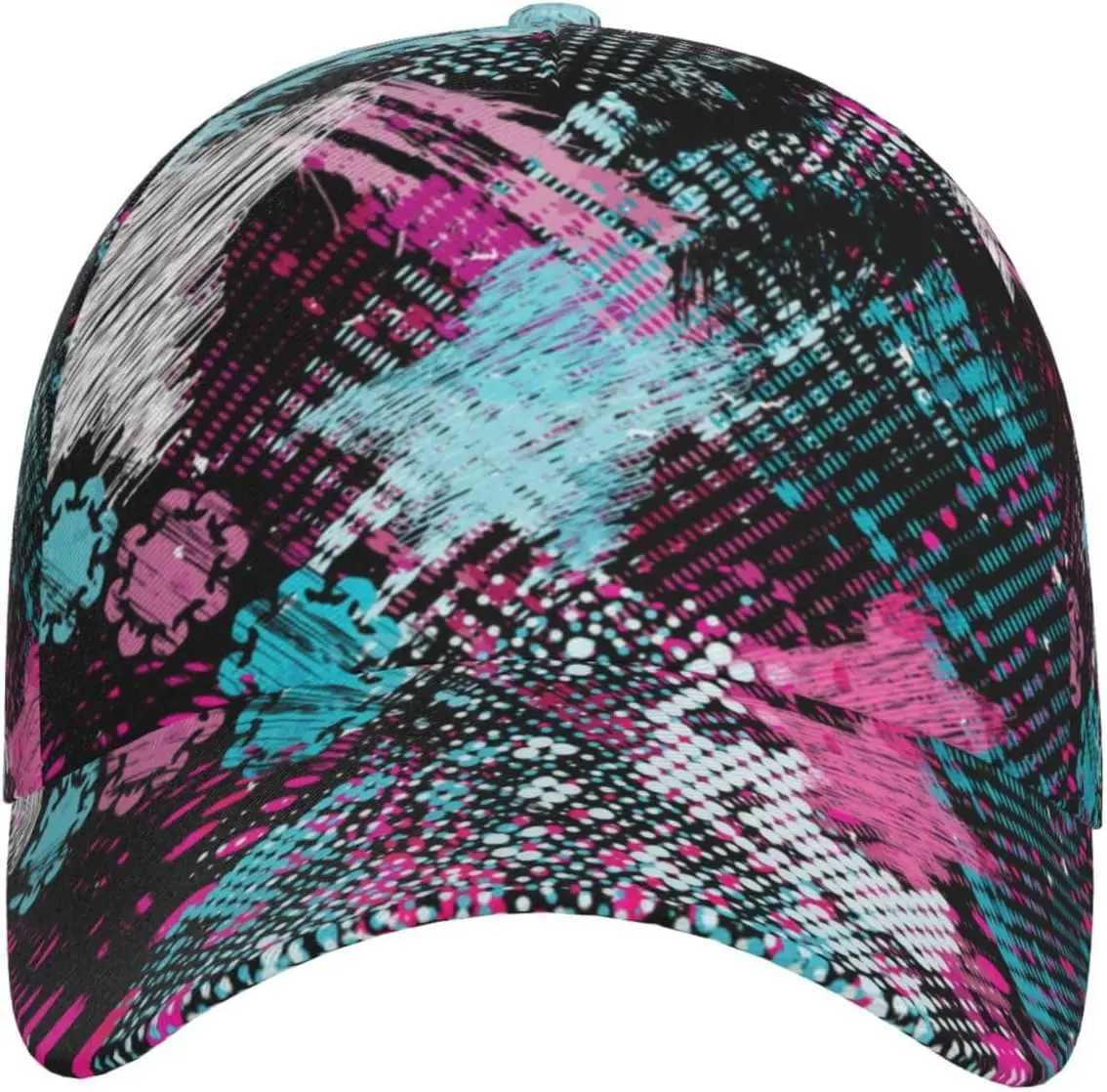 Colorful Graffiti Art Baseball Cap Unisex Summer Sun Hat UV Protection Casual Outdoor Streetwear Aesthetic Dad Hat S260306