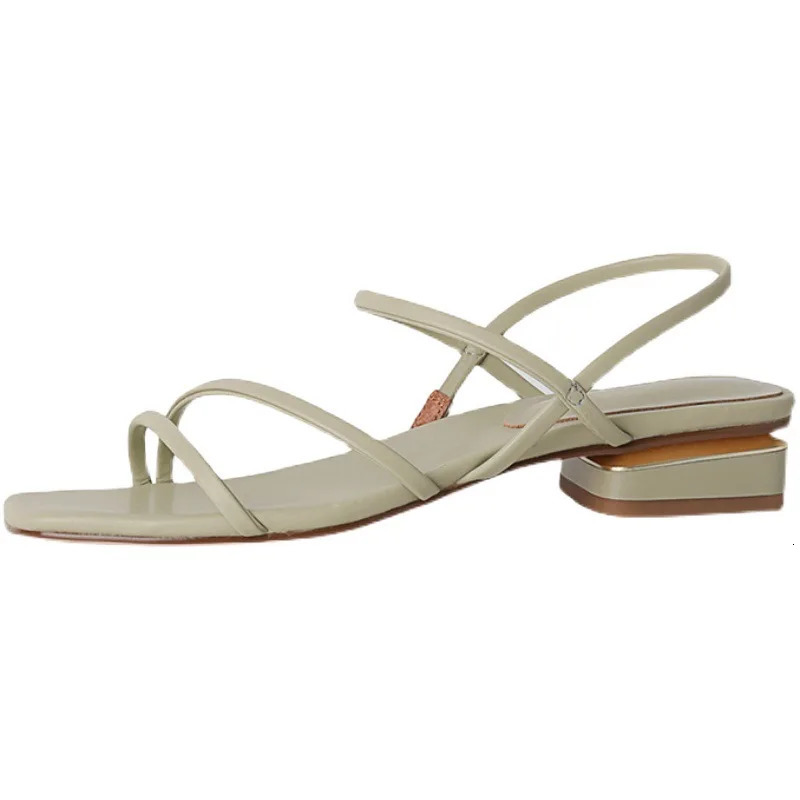Summer Sexy OpenToe Female Sandals Feet Bare Straps Shoes Rubber Soles Low Heel Women Sandals 260306